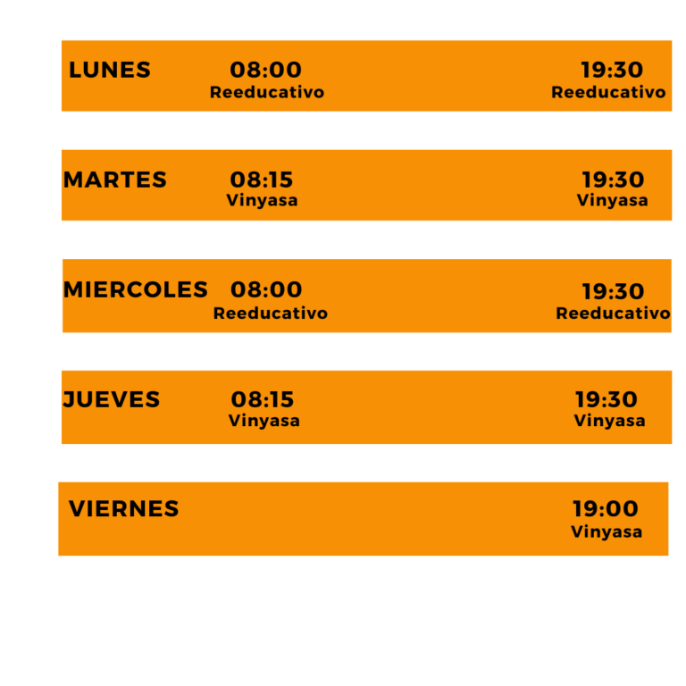Horario enero 2025